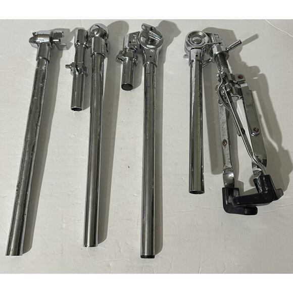 Lot Of 4 Drum Stand 2 Pearl & 2 Unbranded See Photos Used Snare Tom - Picture 1 of 10